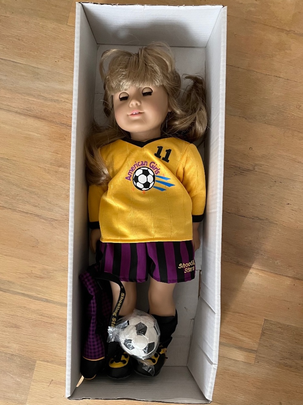 Custom 18" American Girl Doll - Vintage G3 / Truly Me #3 Base with Soccer Jersey